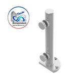 HERRALUM 2304025SA POSTE MONTERREY AC INOX C20 1-1/4"T304 DE 0.25MT S
