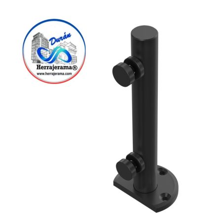 HERRALUM 2304025NE POSTE MONTERREY AC INOX C20 1-1/4"T304 DE 0.25MT NEGRO