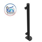 HERRALUM 2304050NE POSTE MONTERREY AC INOX C20 1-1/4"T304 DE 0.50MT NEGRO