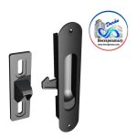 HERRALUM 1232IZQBL JALADERA EMBUTIDA LINEA 2" C/GANCHO IZQ BLANCA