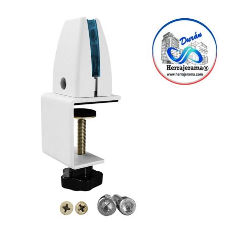 HERRALUM 1253000BL CLIPO AKUMAL AJUSTABLE PARA DIVISIONES BLANCO