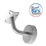 HERRALUM 1259005SA SOPORTE AC INOX 304 TECALITLAN MURO-TUBO 2" CRISTA