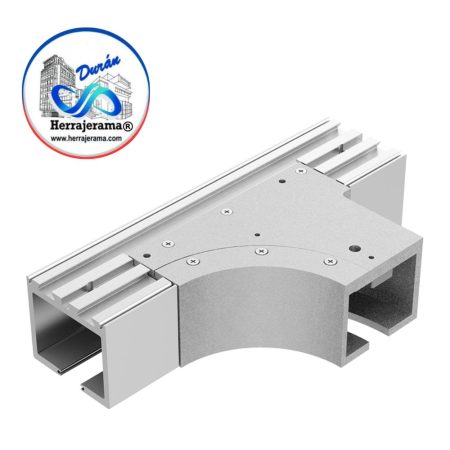 HERRALUM SAM CONECTOR "T" 90° IZQUIERDO CURVO (SWS80RTL)