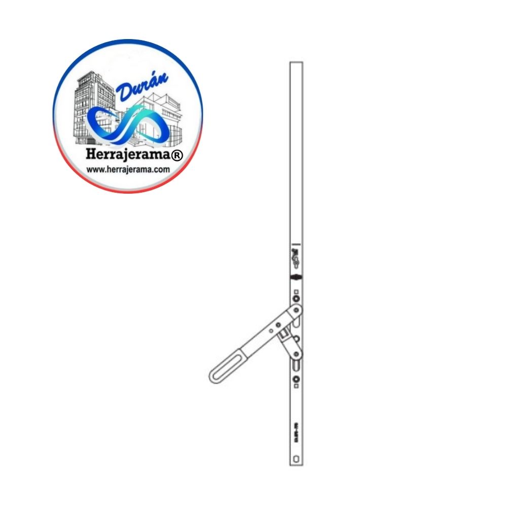 HERRALUM 3D03011202 PAM PALANCA DE REBAJO P/PUERTA DE 1950-2200 C/MANI