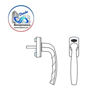 HERRALUM 3T02060107 PVC MANILLA ESTRECHA APERTURA EXTERIOR BLANCA