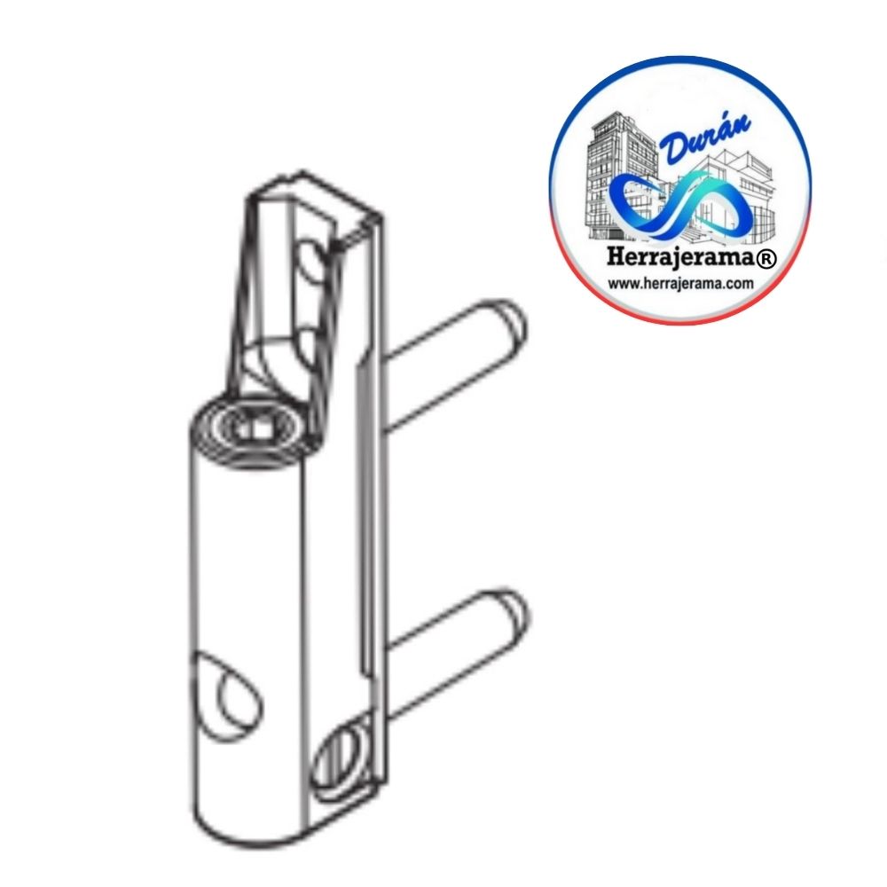 HERRALUM 3V14040102 PVC BISAGRA ANGULAR 130kg