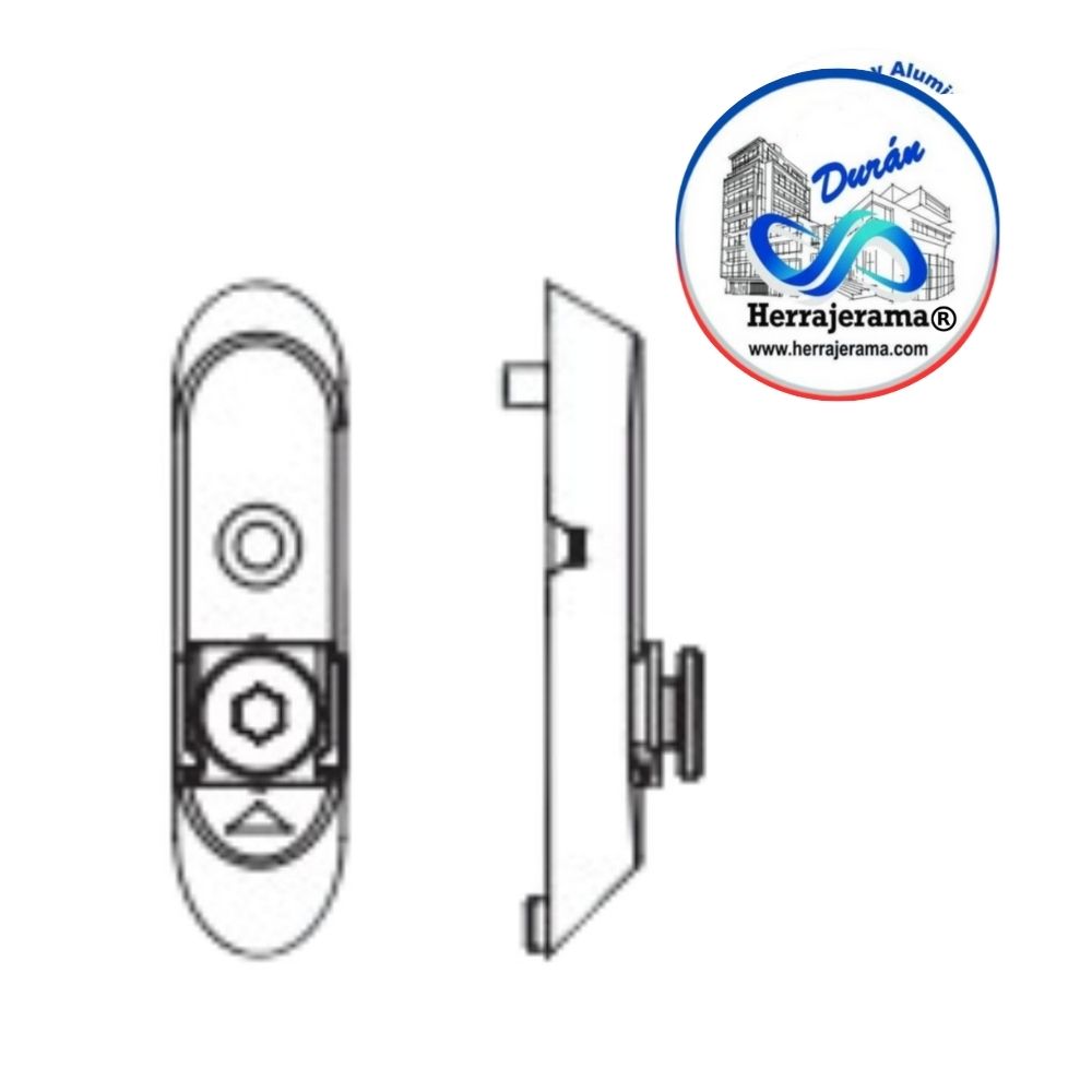 HERRALUM 3V27010102 PVC CERRADERO ANTIFALSA MANIOBRA PARA VENTANA