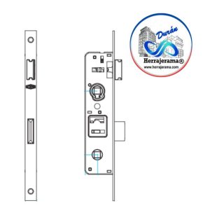 HERRALUM 3V38100002 PVC CERRADURA BASICA-UNIVERSAL CORTA