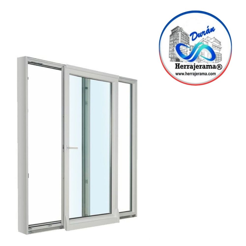 HERRALUM 3V46130316 PVC SISTEMA DE OSCILO PARALELA 3500mm NEGRO