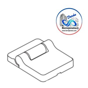 HERRALUM 3V47010207 PVC TAPA BLANCA DE PERNO ANCHO SISTEMA PLEGALBE