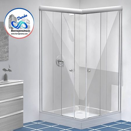 HERRALUM 1302185BL CANCEL DE BANO CORREDIZO 1.85 M BLANCO