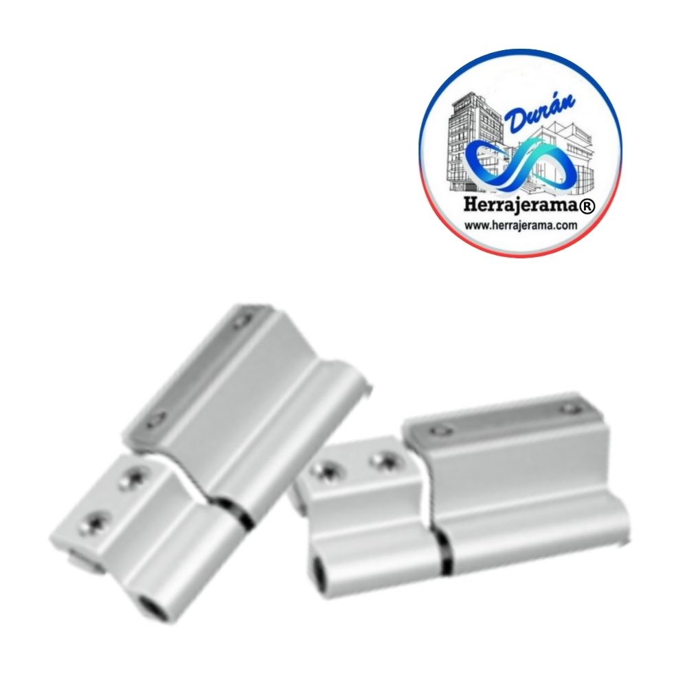 HERRALUM 3002010PL T300 JUEGO BISAGRA 2da HOJA MOD 486480 PLATA