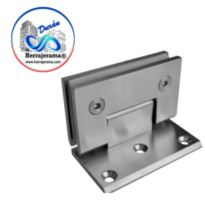 BRUKEN BISAGRA CUADRADA SIN BISEL MURO-VIDRIO DESFASADA SATIN,MX65911