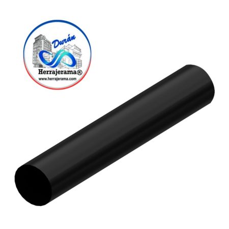 HERRALUM 2254300NE TUBO ACERO INOX CAL 14 DE 25MM x 3.00 MT NEGRO