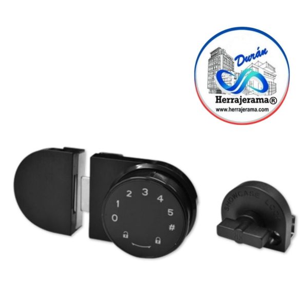 CERROJO DIGITAL PARA PUERTAS ABATIBLES DE VIDRIO TEMPLADO,MX67463 BRUKEN