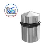 HERRALUM 2258114SA TOPE AC INOX T303 DE 3/4" x 1-1/4 P/PUERTA CRISTAL