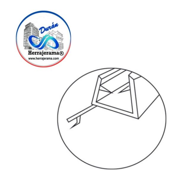 BRUKEN BOTAGUAS LENGÜETA A 135° LATERAL RIGIDA MX65965