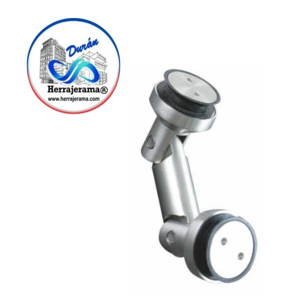 BRUKEN CONECTOR CRISTAL-CRISTAL PARA BARANDAL O CRISTAL FIJO CON ÁNGULO AJUSTABLE,MX66129