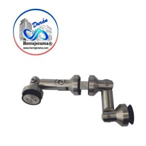 BRUKEN CONECTOR CRISTAL-CRISTAL CON COSTILLA PARA BARANDAL O CRISTAL FIJO,MX65970