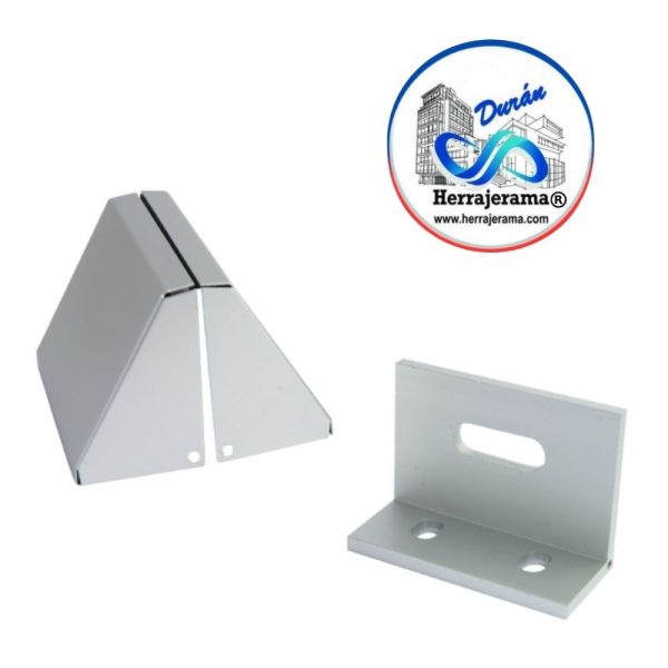 BRUKEN ÁNGULO DE SUJECIÓN DE ALUMINIO PARA SUJECIÓN DE CRISTALES FIJOS DE 10-19MM,MX66279