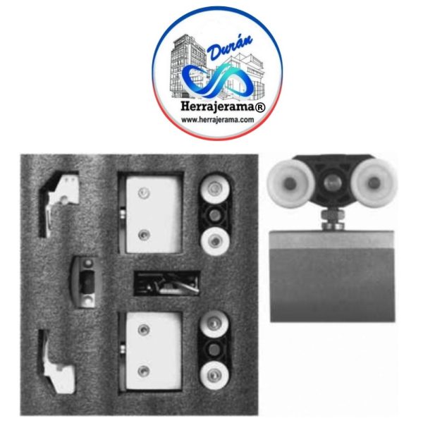 BRUKEN KIT PARA PUERTA CORREDIZA, SOPORTA CARGA MÁXIMA DE 100 KG POR SISTEMA MX66271 BRUKEN