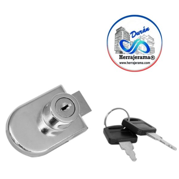BRUKEN CERRADURA PARA VIDRIO DE 6MM OVAL,MX67331