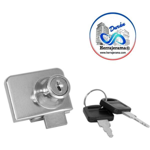 BRUKEN CERRADURA PARA VIDRIO DE 6MM RECTANGULAR,MX67332
