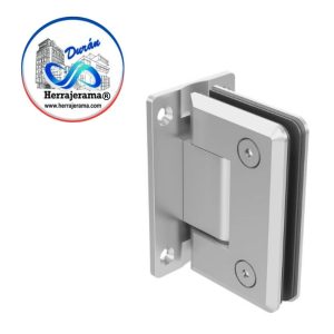 HERRALUM HERRAJE VIDRIO/MURO 180° MOD 1033 SATIN