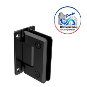 HERRALUM HERRAJE VIDRIO/MURO 180° MOD 1033 NEGRO