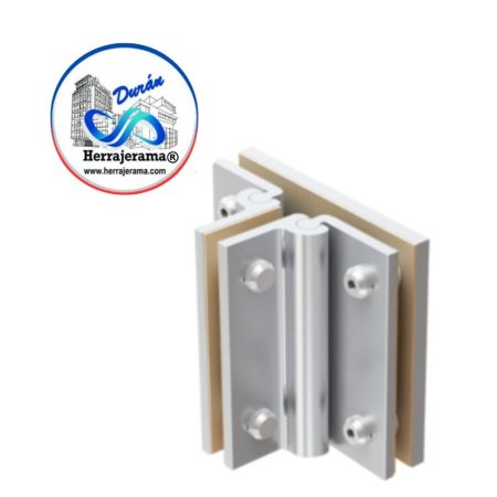 HERRALUM 2239012NA ANGULO ARTICULADO ALUM VIDRIO 12mm 30CM NAT