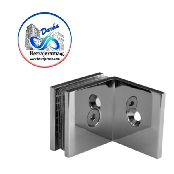 BRUKEN CLIP 90° MURO - VIDRIO,MX66106