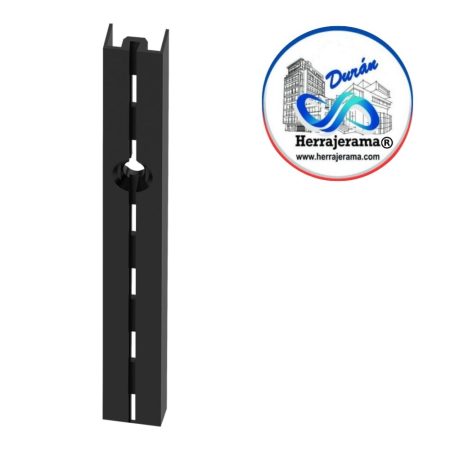 HERRALUM 2054100E4 CREMALLERA DE PERFIL EXT 1.00 MT NEGRO