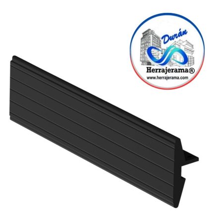 HERRALUM 2056000E4 PLACA P/BARRA DE EMPUJE 50 CM NEGRO