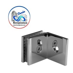 BRUKEN CLIP MURO VIDRIO A 90° MATERIAL: ACERO INOX 201, ACABADO: NEGRO MATE MX67264