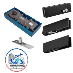 BRUKEN KIT PARA PUERA ABATIBLE, PARA VIDRIO DE 10MM. 80KG MX,67184