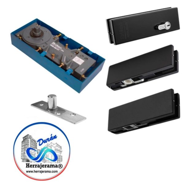 BRUKEN KIT PARA PUERA ABATIBLE, PARA VIDRIO DE 10MM. 80KG MX,67184