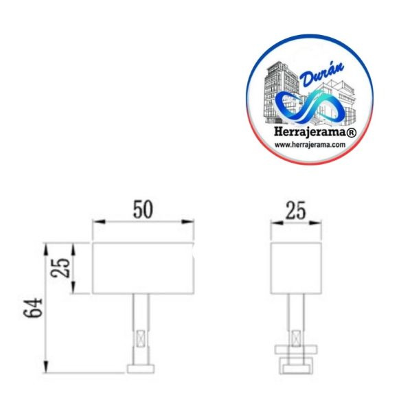 BRUKEN ELEMENTO SUJECION FIJO/COLGANTE MX67621