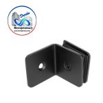 BRUKEN CLIP MURO VIDRIO A 90°  MATERIAL: ACERO INOX  201, ACABADO: NEGRO  MATE MX67264
