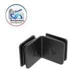 BRUKEN CLIP VIDRIO VIDRIO A 90°  SIN BISEL, MATERIAL:  ACERO INOX 201, ACABADO:  NEGRO MATE  MX67263