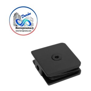 BRUKEN CLIP MURO VIDRIO SIN BISEL, MATERIAL: ACERO INOX 201 ACABADO: NEGRO MATE MX67266