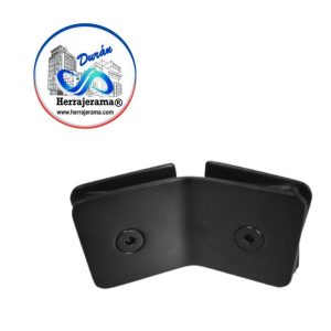 BRUKEN CLIP VIDRIO VIDRO A 135º LATÓN ACABADO: NEGRO MX67518