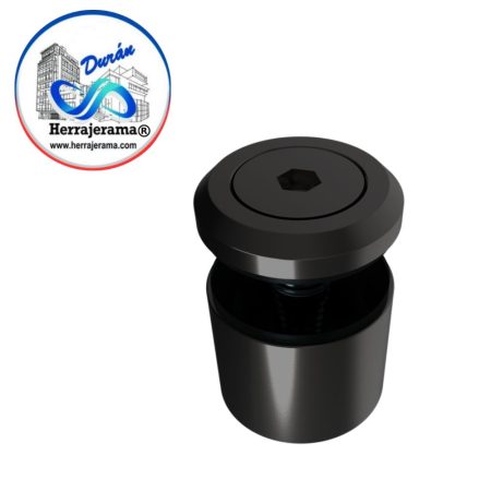 HERRALUM 1130001NE HERRAJE DE FIJACION AC INOX 304 SOLIDO VID-MURO NGRO