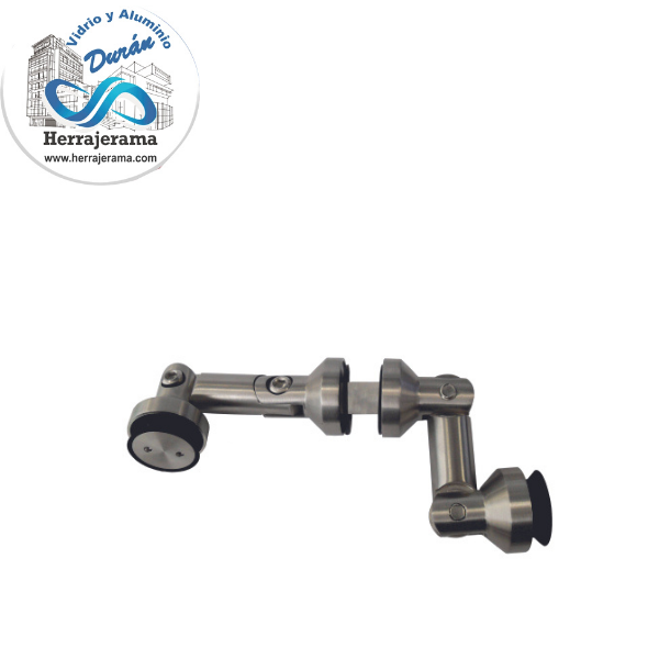 BRUKEN CONECTOR CRISTAL-CRISTAL CON COSTILLA PARA BARANDAL O CRISTAL FIJO,MX65970