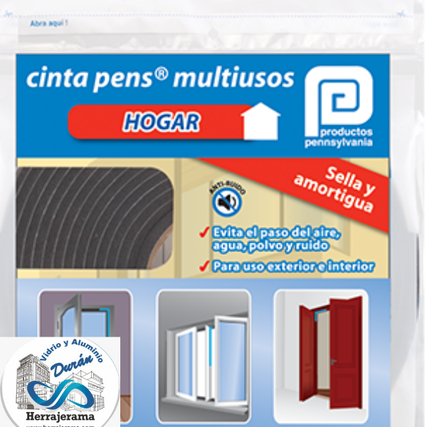 C. PENS MULTIUSOS 3/16X3/8 NEGRO ROLLO