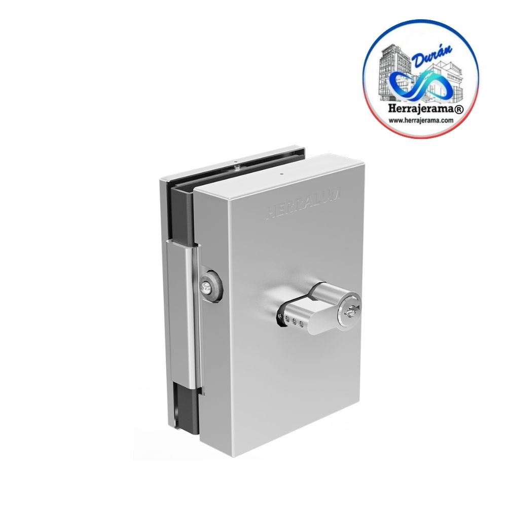 HERRALUM 1277000SA CHAPA ZAMORA PARA VIDRIO 8-12 MM SATIN