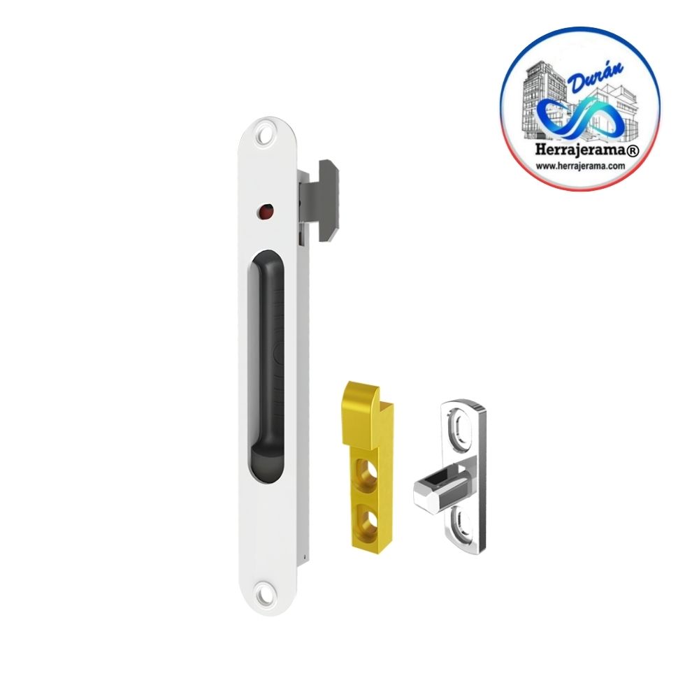 HERRALUM 1280200BL CIERRE EMBUTIDO ZAMAK 2" EUROVENT BLANCO