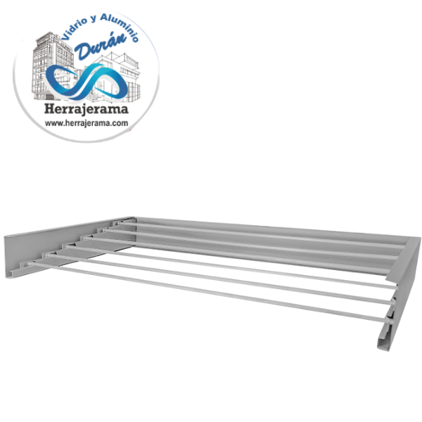 ACC TENDEDERO OCULTO 100X50 CON 6 NIVELES GRIS