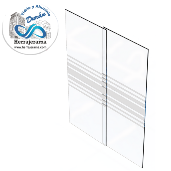 CRISTAL TEMPLADO 6mm P/CANCEL BANO 1.78x0.85