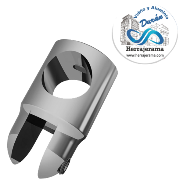 HERRALUM CONECTOR FIJO CON ATRAPE VIDRIO-TUBO SATIN