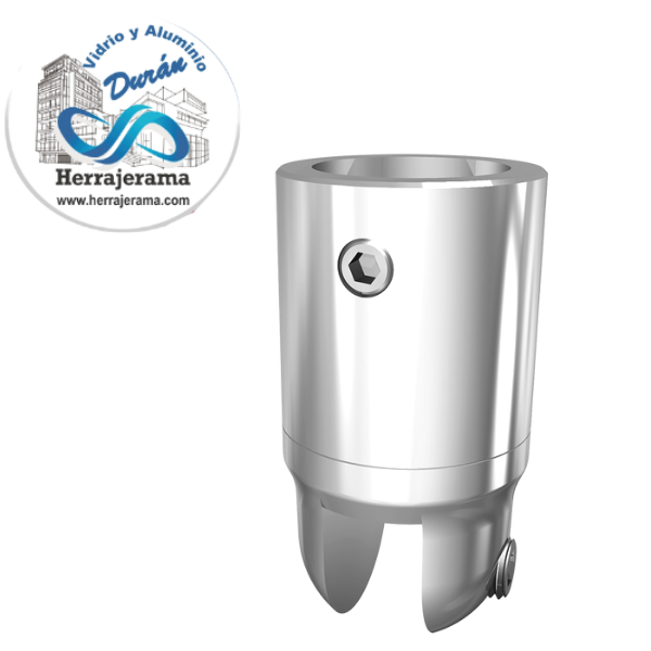 HERRALUM BES CONECTOR VID-TUBO C/ATRAPE MOVIL 19mm Cromado